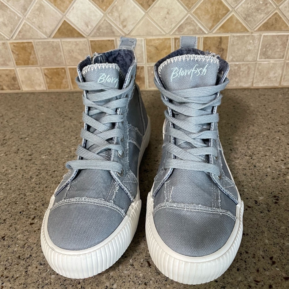 Blowfish Light Blue High-Top Sneakers - Picture 3 of 8